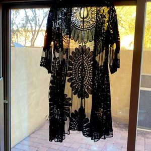 A topper 3/4 cover. To dress up an outfit or as a bathing suit.it’s see through.